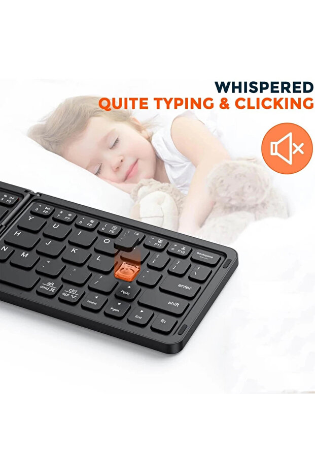 Adonis Kablosuz Bluetooth Şarjlı Katlanabilir Mini Klavye B023 - 7
