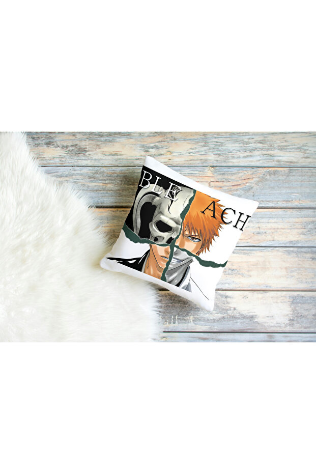 Bleach White Backdrop Patterned Square Pillow Case - 1