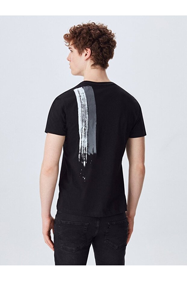 Logolu Siyah T-shırt - 3