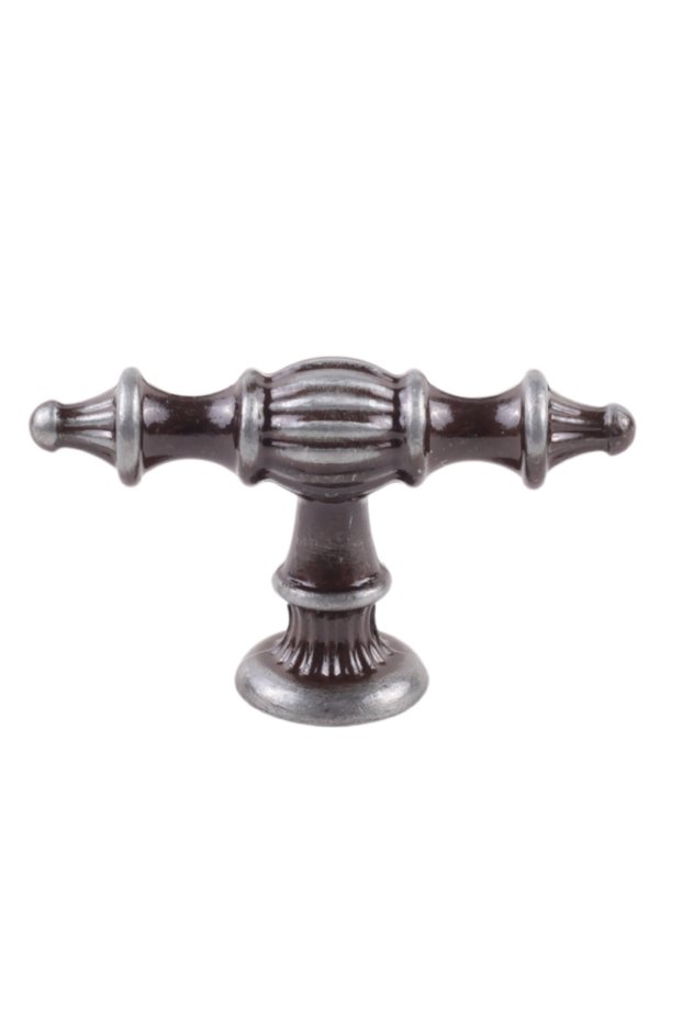 Crescent Antique Silver Button Handle Luxury Country Kitchen Furniture Cabinet Drawer Handle