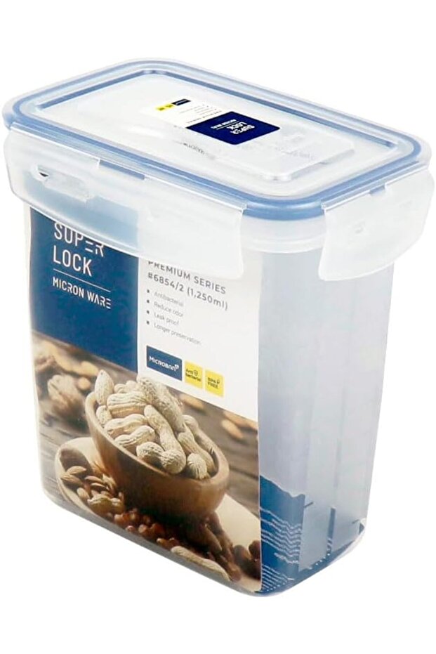 وعاء تخزين مستطيل من سوبرلوك ميكرووير سعة 1250 مل - 1