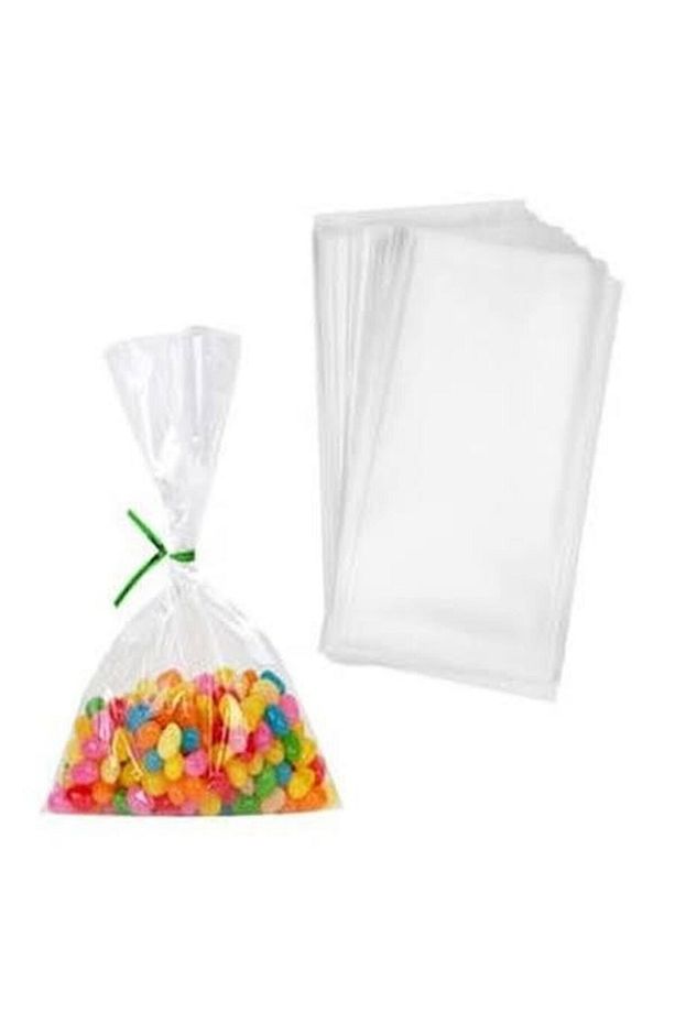 8x17 cm Şeffaf Jelatin  Poşet 50 Adet - 1