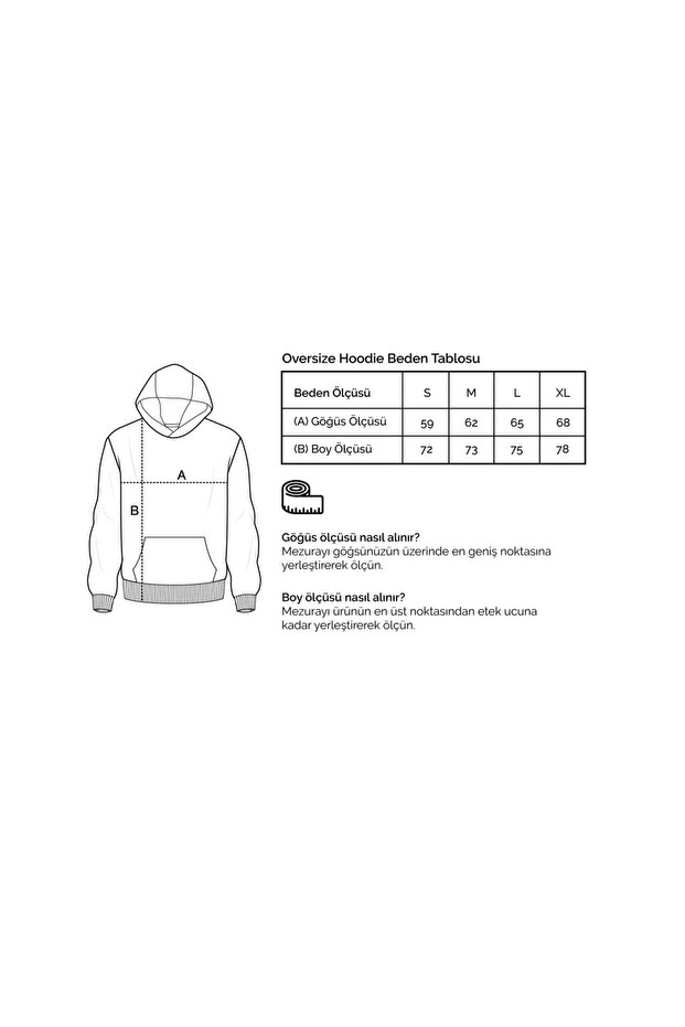 Basic Men's Oversize Hoodie - 6