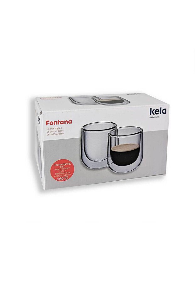 Fontana Çift Cidarlı Espresso Bardağı 2'li 60 ml - 3