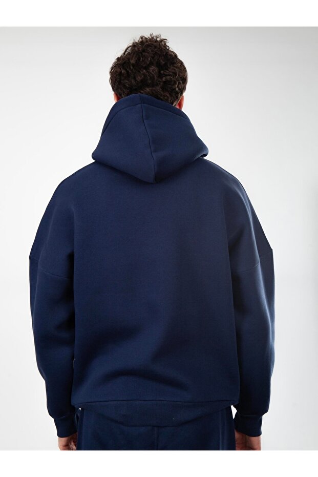 Hanorac oversize pentru bărbați Basic - 2