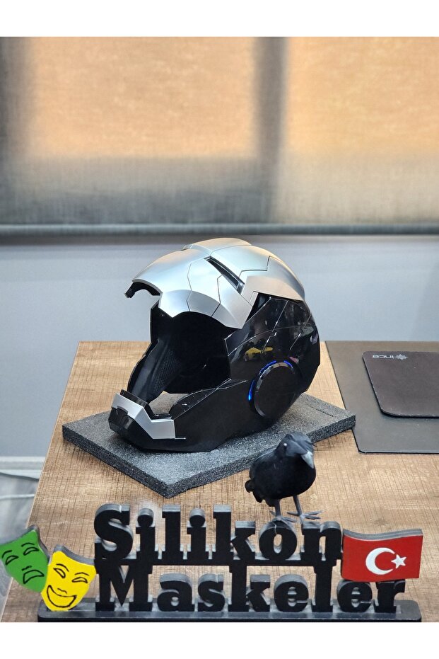 Siyah İron Man Demir Adam Kask - 8