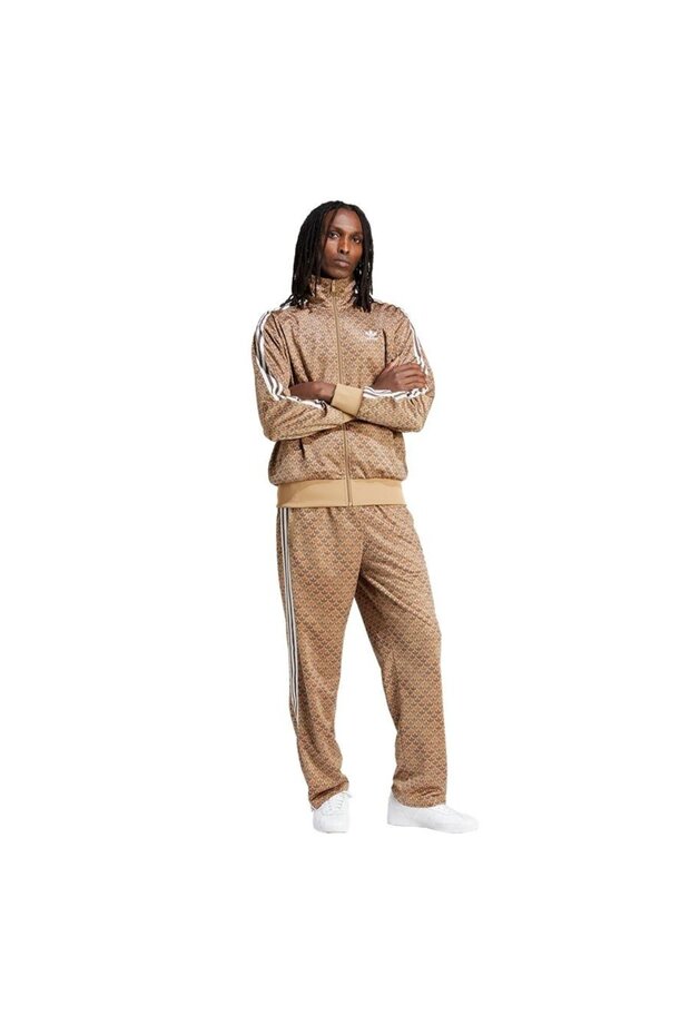 Fb Mono Tt Erkek Günlük Eşofman Üstü IS2925 Krem - 5