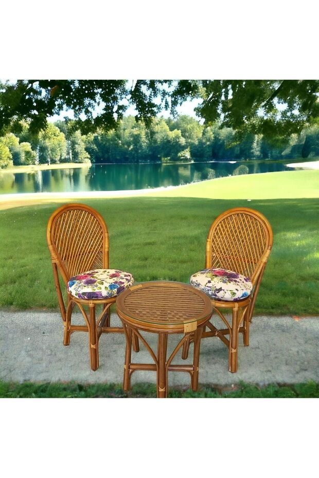 Bambu Kartal Sandalye Çay Seti (camsız) - 3