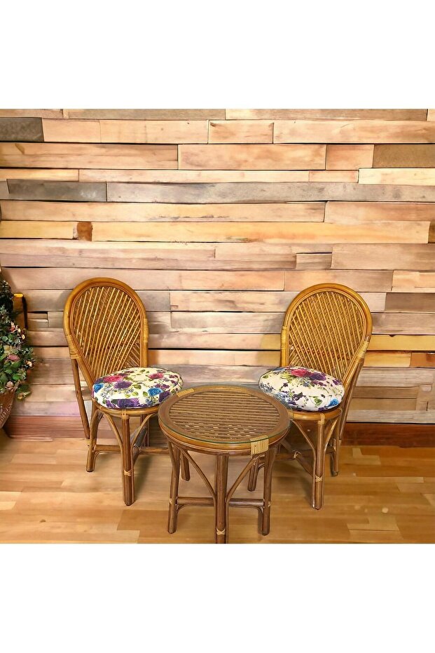 Bambu Kartal Sandalye Çay Seti (camsız) - 1