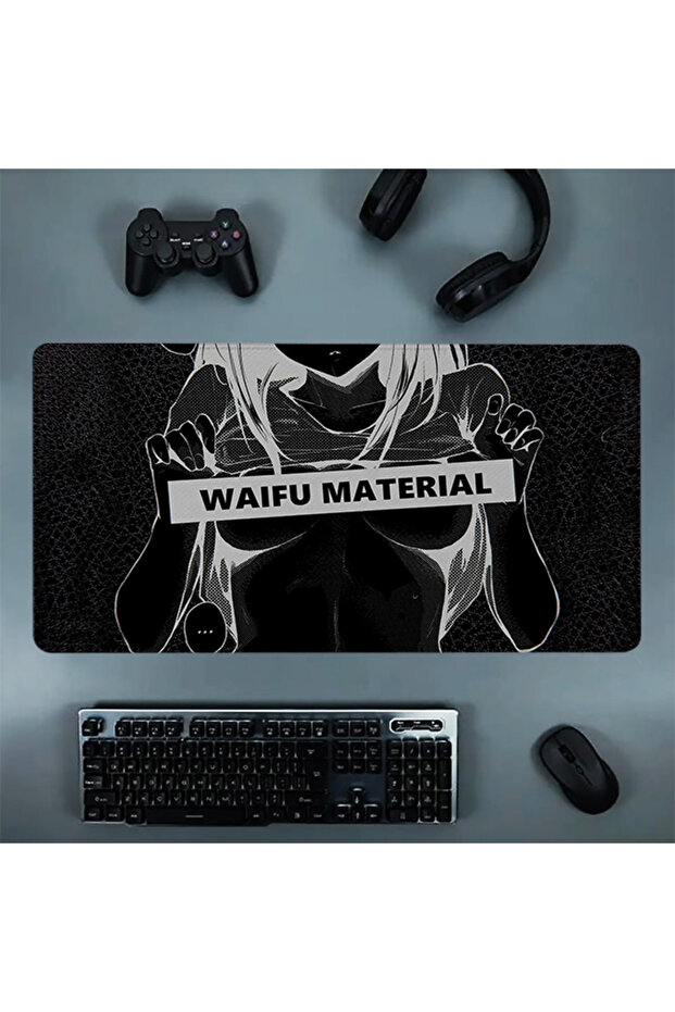 Mousepad Ahegao Hentai Rubber Mouse Pad Large Keyboard Mat Locking Edge Deskmat Extended Non-slip... - 6