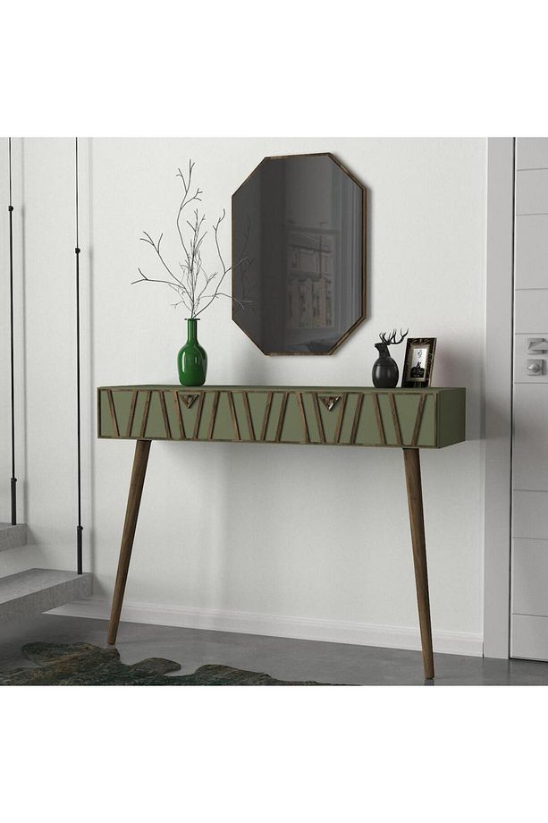 Exclusive Forest Aynalı Dresuar Ceviz - Sardunya - 2