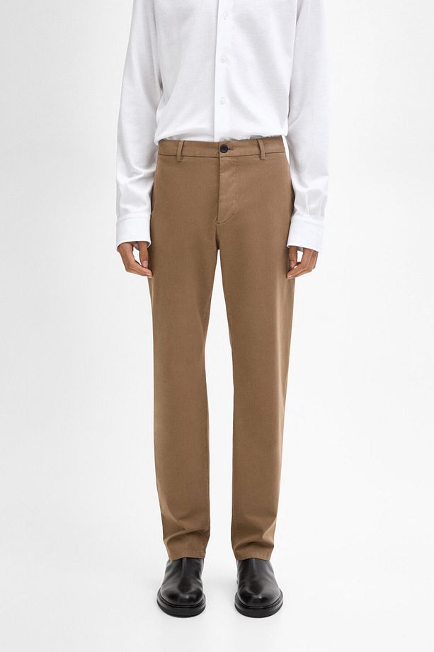 Pamuklu regular fit pantolon - 3