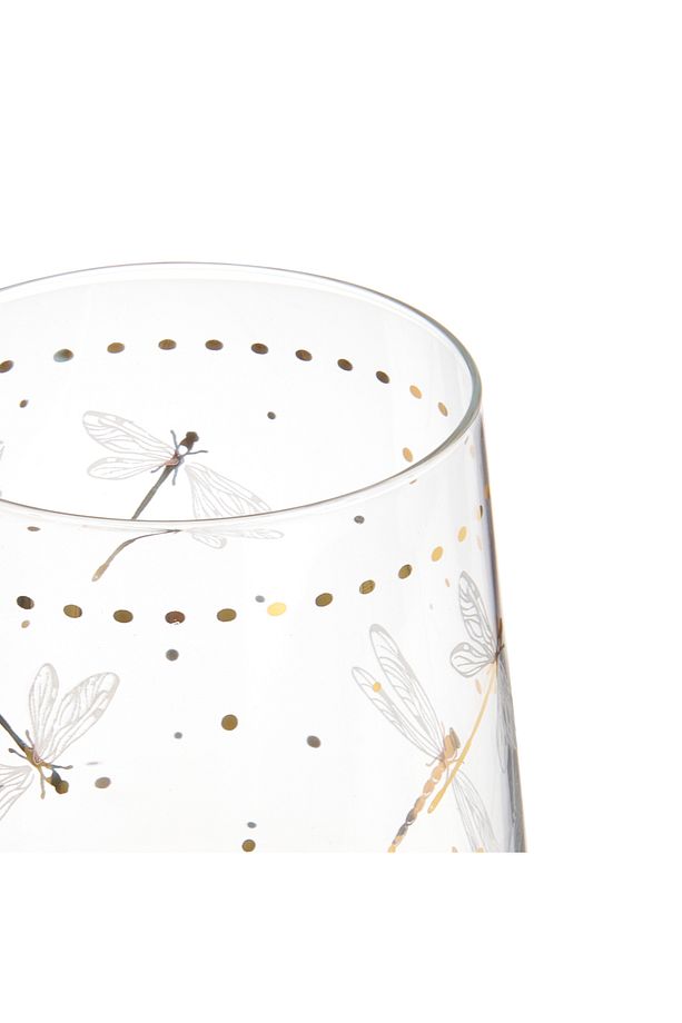 Dragonfly 4'lü Su Bardağı - Renkli - 420 ml - 4