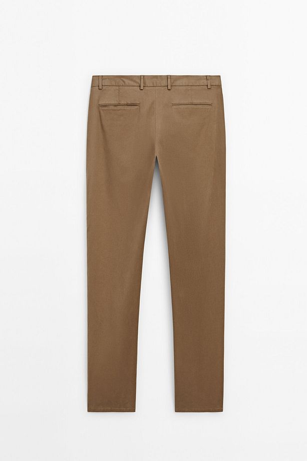 Pamuklu regular fit pantolon - 7