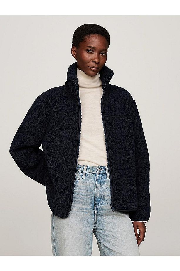 REG TEDDY ZIP UP JACKET - 1