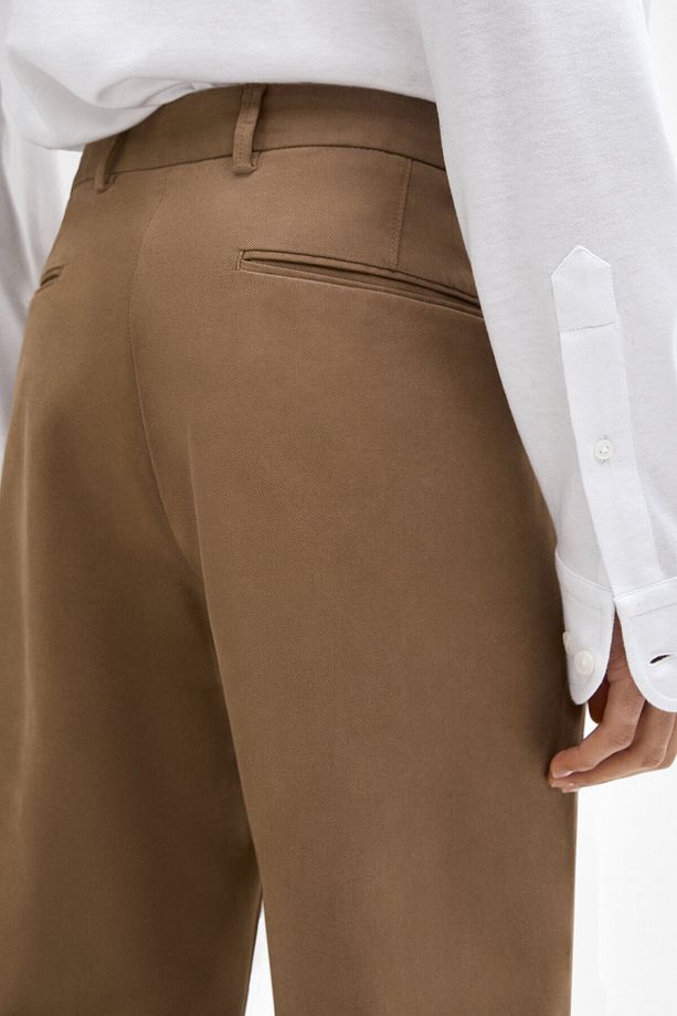 Pamuklu regular fit pantolon - 5