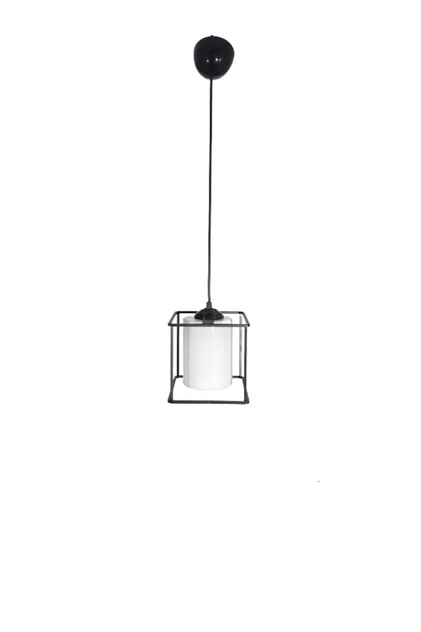 Rustik Retro Model Geometrik Sarkıt Metal Kare Avize - 1