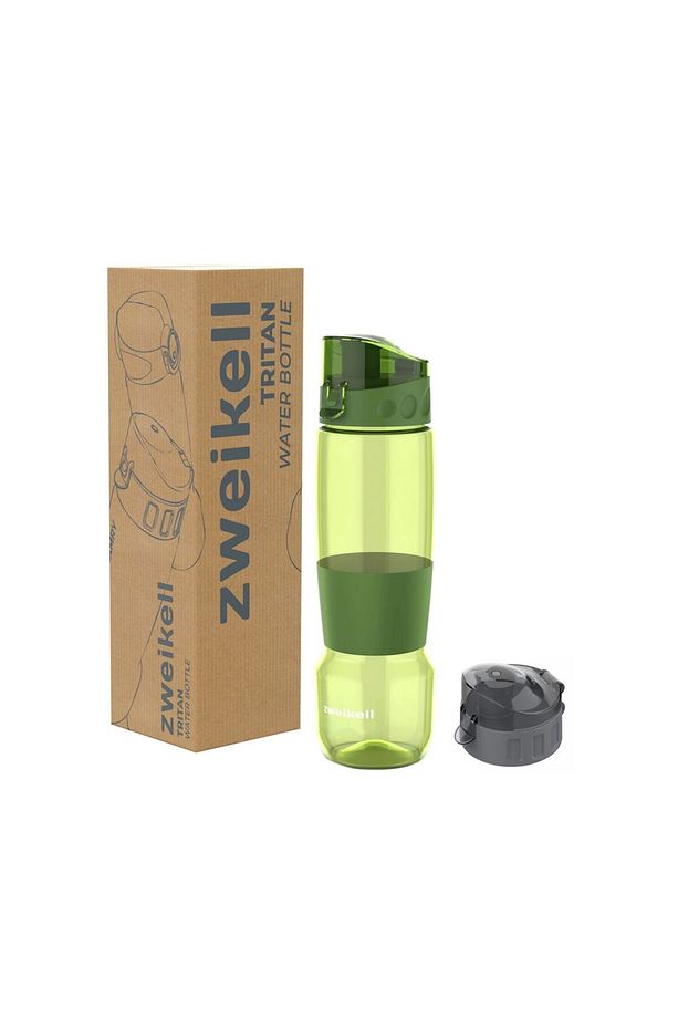 Pivot Switch Military Green Bpa Içermez 650 ml Tritan Kırılmaz Suluk-su Matarası-yedek Kapa - 3