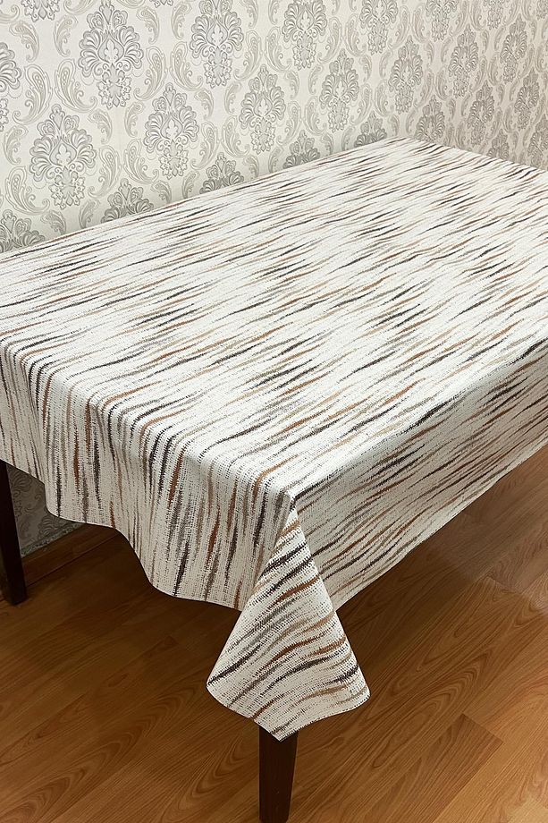 Pvc kaymaz elyaf tabanlı Silinebilir Muşamba Masa Örtüsü_210-A - 4