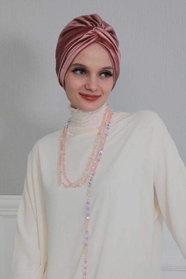 Mihrace Velvet Bone,B-4K,Dusty Rose