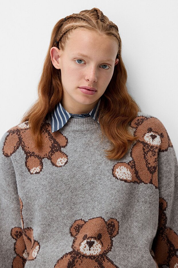 سترة منقوشة بالكامل - 3