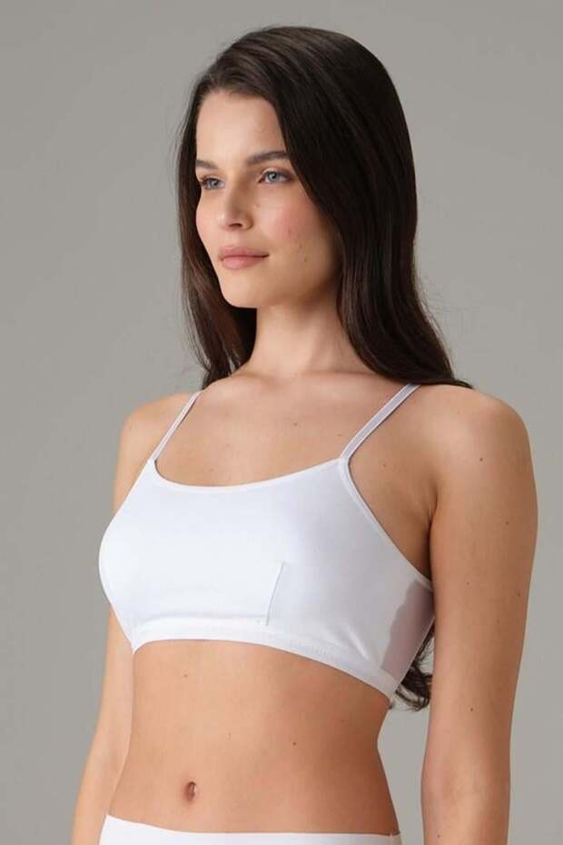 Women's Without Underwire Transparent Back Detailed Bra 5623
