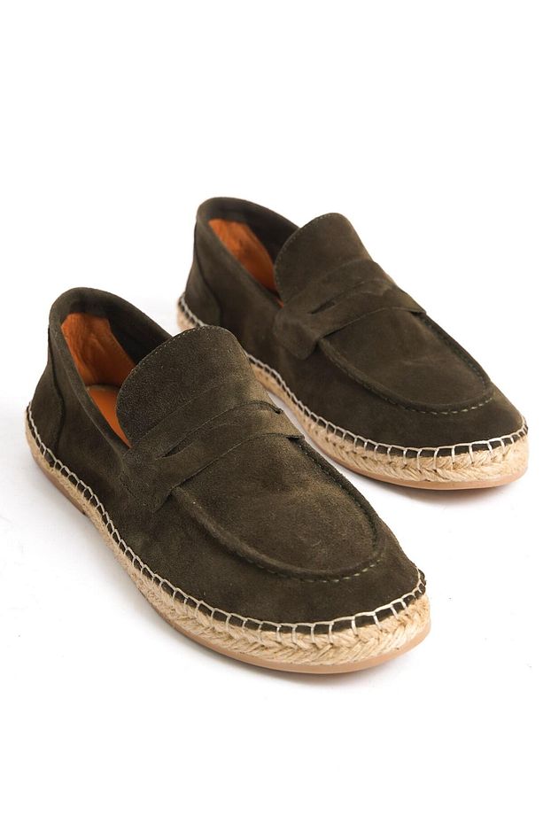 Summer Erkek Jüt Taban Haki Süet Espadril & Loafer -mssr1274-hk - 1