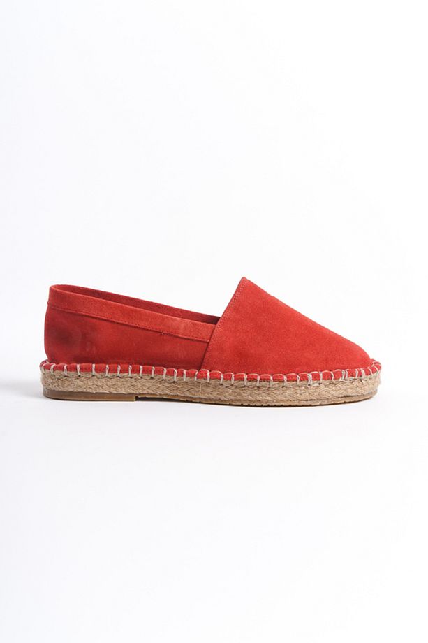 Kadın Süet Espadril Babet Mercan -mcsvt23tms002-mrc - 6