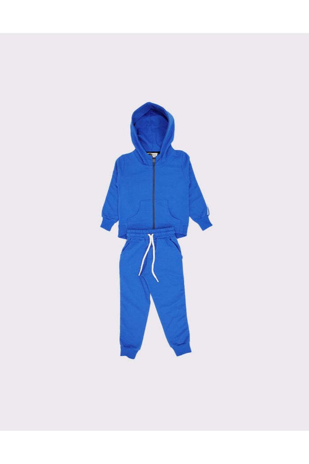 Girls / Boys Zippered Hooded Cardigan and Sweatpants Set_Rg1510
