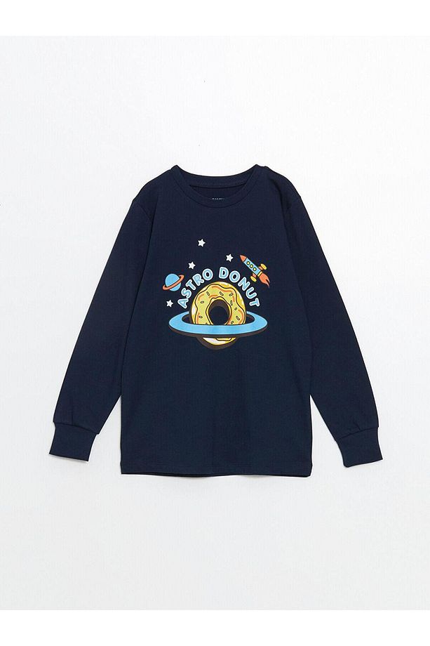 LCW Kids Bisiklet Yaka Erkek Çocuk Pijama Takımı - 2