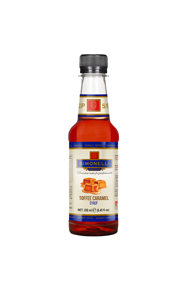 3'lü Şurup Seti (Toffee Karamel + Fındık+ Turunç) Kahve Ve Kokteyl Şurubu 3x250ml - 4