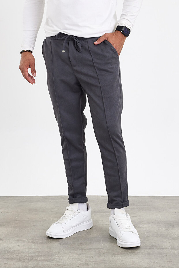 Jakarlı Kumaş Pantolon AF-K22036LNS - 5