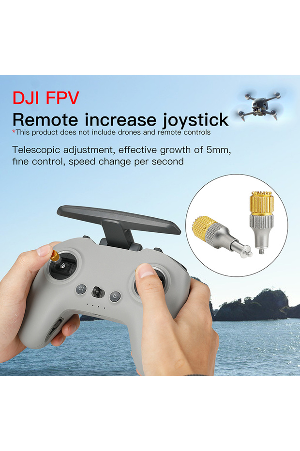 Remote Control Rocker Detachable Telescopic Adjustment Aluminum Alloy Telescopic Thumb Control St... - 2