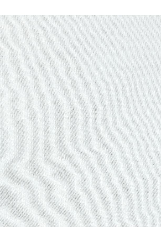 Kısa Kollu Tişört İnci İşleme Detaylı Bisiklet Yaka Pamuklu - 6