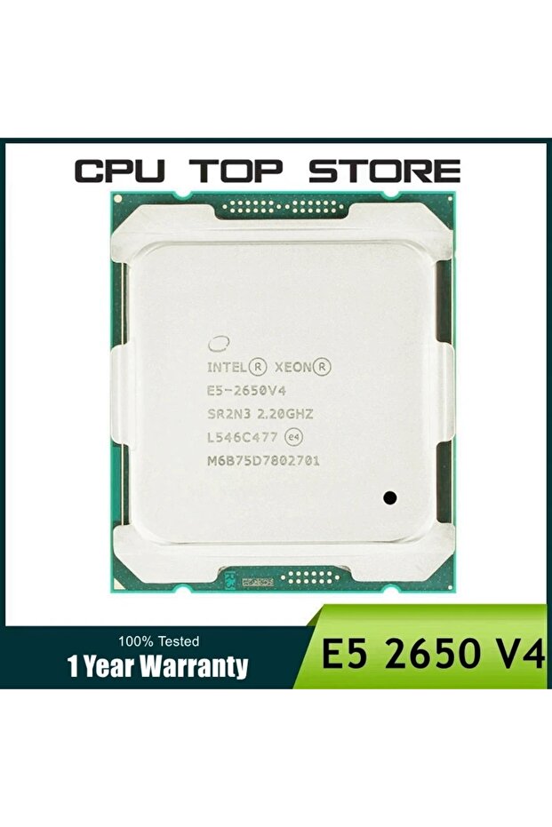 Intel Xeon E5 2650 V4 2650V4 SR2N3 2.2GHz 12-Core 24-Thread LGA 2011-3 cpu processor - 2