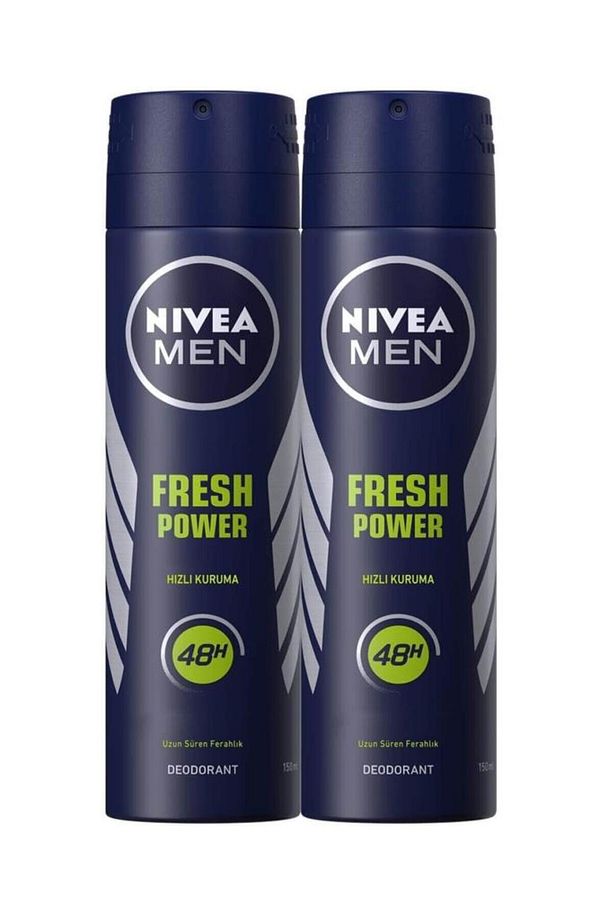 MEN Erkek Sprey Deodorant Fresh Power 150ml, Ter Korumasına Karşı 48 Saat Koruma, X2 Adet - 1