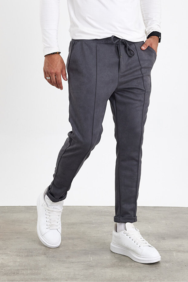 Jakarlı Kumaş Pantolon AF-K22036LNS - 4