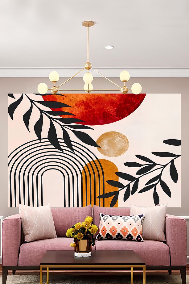 Kaliteli Kumaş , Canlı Renkler Bohem Duvar Örtüsü Duvar Halısı Wall Tapestry - 2