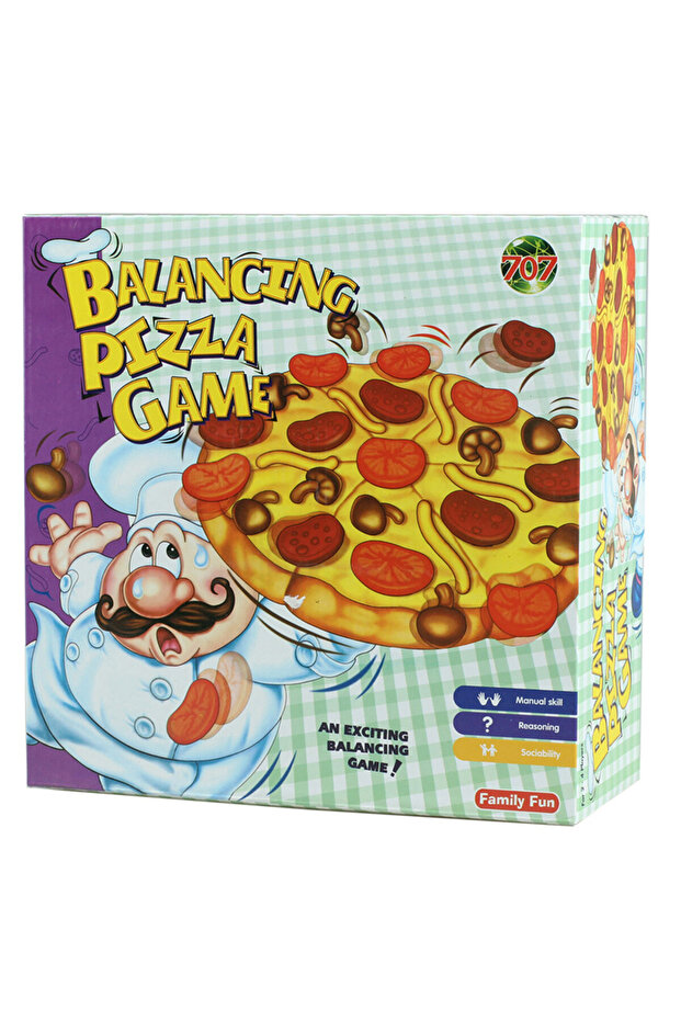 Balancing Pizza Game Tabletop Funny Stacking Topple Pizza Toy Multiplayer Board Game For Family P... - 5
