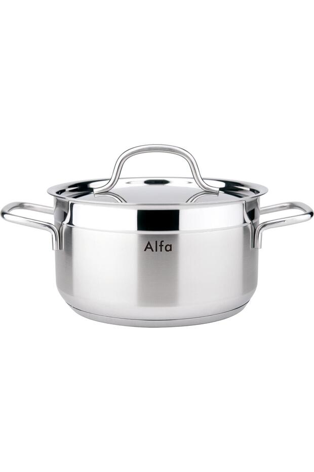 Casserole 26x15cm - 8 Liter Capacity -18/10 Cr-Ni Stainless Steel - Silver