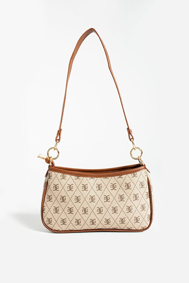 Adjustable Cross Strap Patterned Stylish Minimal Bag - 1