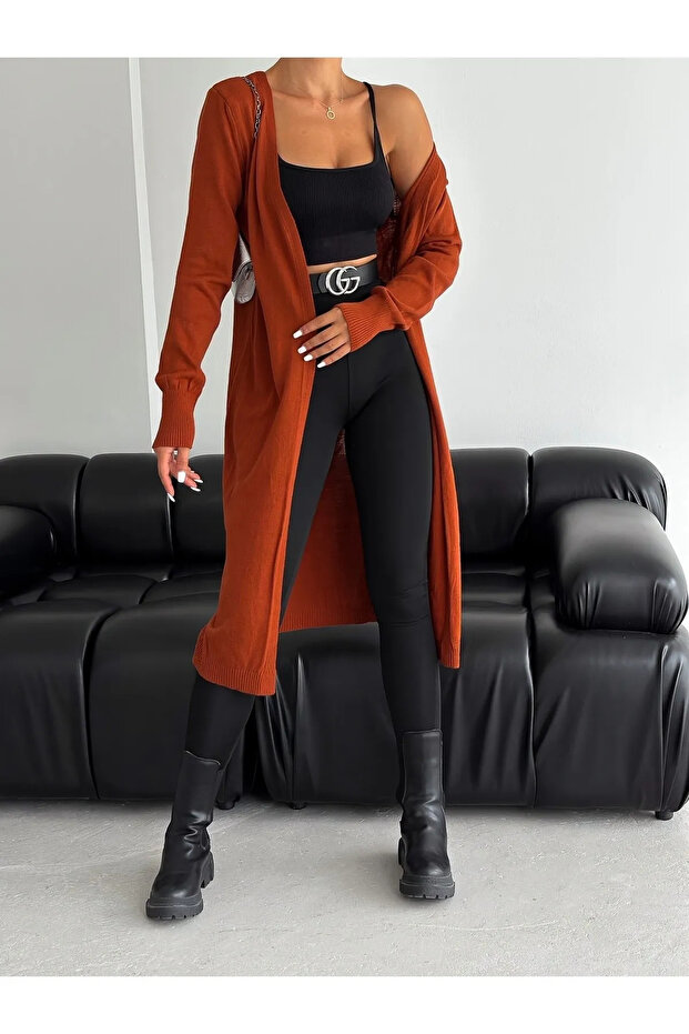 سترة نسائية أساسية طويلة - 3