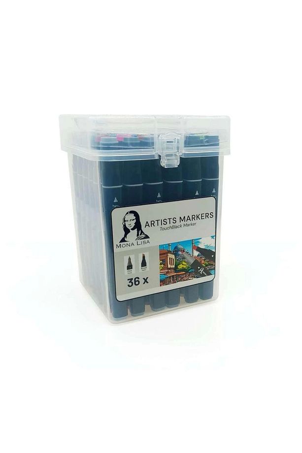 Mona Lısa Tm1-36 Touchblack Çift Uçlu Marker Saplı Pvc Kutu 36 Renk - 1