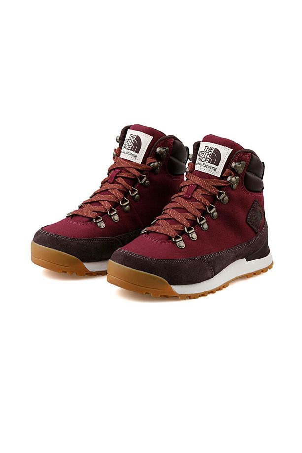 W Back To Berkeley Iv Textile Wp Kadın Trekking Bot Ve Ayakkabısı Nf0a8179oı51 Kırmız - 3