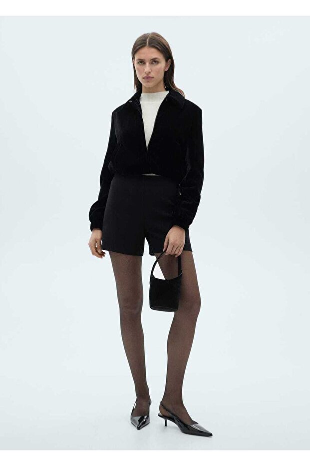 Desenli asimetrik elbise - 2