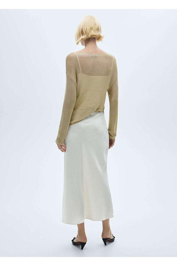 Kayık Yaka Simli Kazak - 4