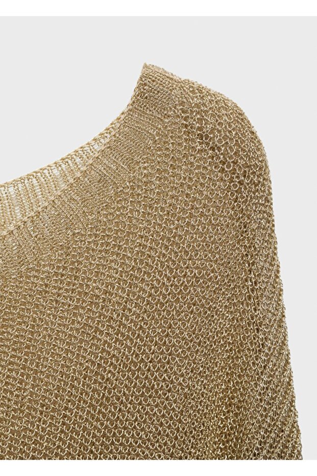 Kayık Yaka Simli Kazak - 7