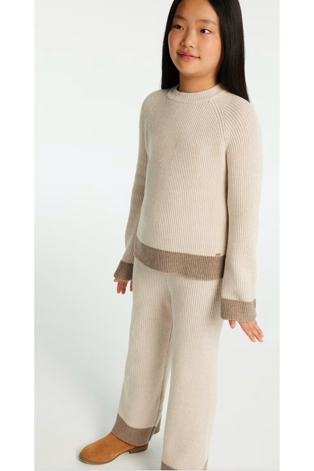 Girl's Knitwear Sweater and Pants Suit