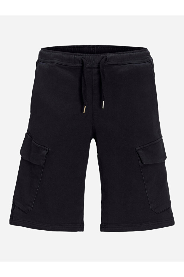 Bağcıklı Düz Kargo Şort - 7