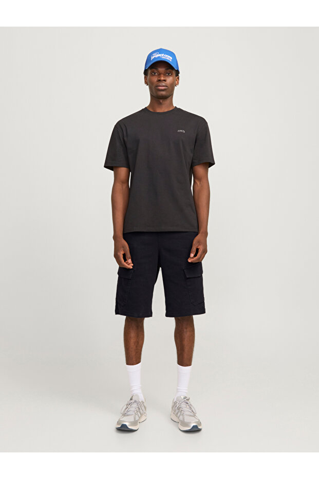 Bağcıklı Düz Kargo Şort - 2